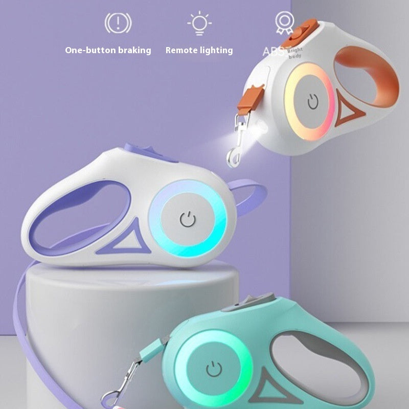 Retractable colorful leash
