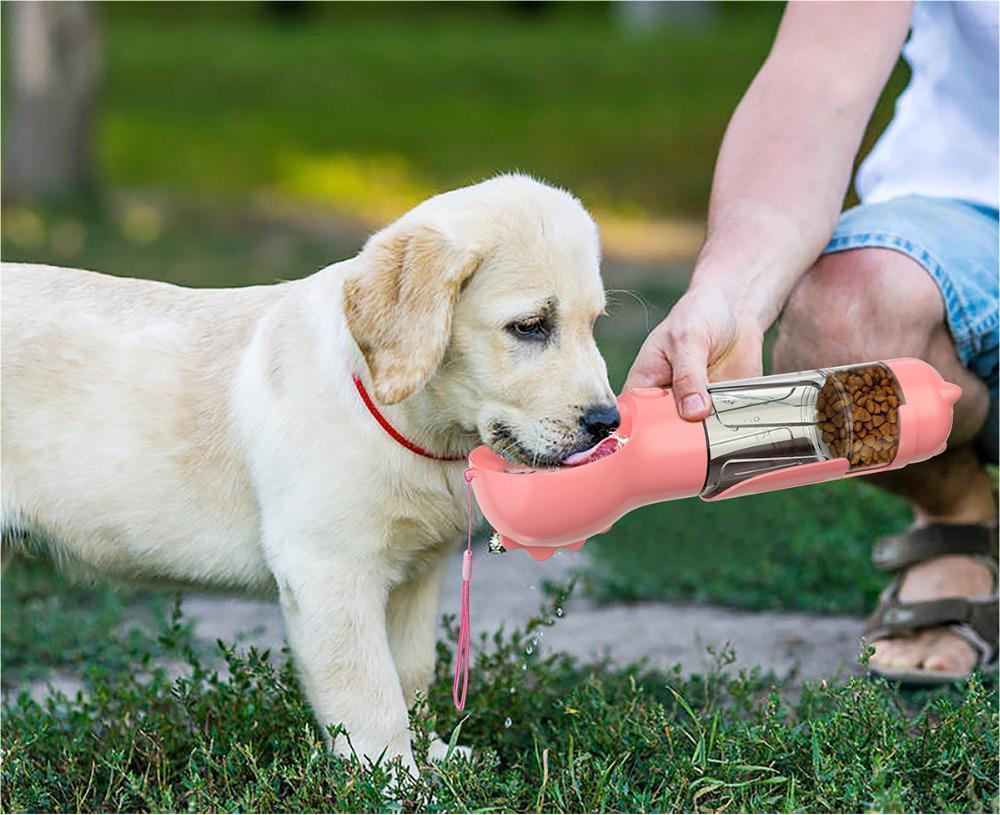 4-in-1 Portable Dog Water Bottle